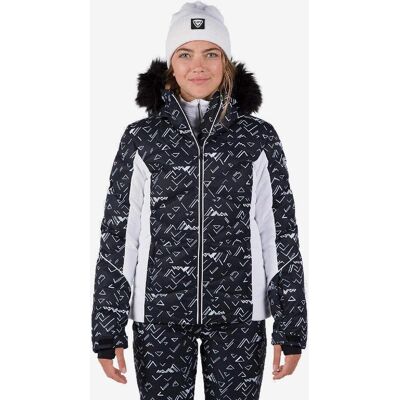 Chaqueta Rossignol Staci Puffy Negra y Blanca - Ropa de esquí Chaqueta Rossignol Staci Puffy Negra y Blanca - Ropa de esquí