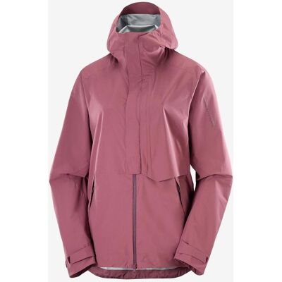 Chaqueta con capucha Salomon Outerpath Pro 2.5L rosa mujer - XS Chaqueta con capucha Salomon Outerpath Pro 2.5L rosa mujer - XS