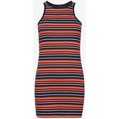 Vestido Superdry Vintage Stripe Racer naranja azul blanco mujer - L Vestido Superdry Vintage Stripe Racer naranja azul blanco mujer - L