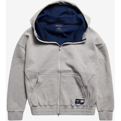 Superdry Chaqueta con capucha deportiva para mujer - Gris - Sudadera con capucha Superdry Chaqueta con capucha deportiva para mujer - Gris - Sudadera con capucha