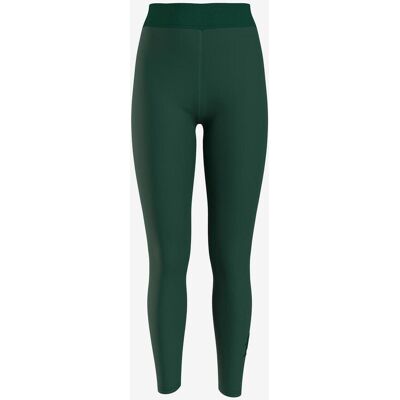 Malla larga Tommy Hilfiger High Waist Monogram Tape verde oscuro mujer - S Malla larga Tommy Hilfiger High Waist Monogram Tape verde oscuro mujer - S
