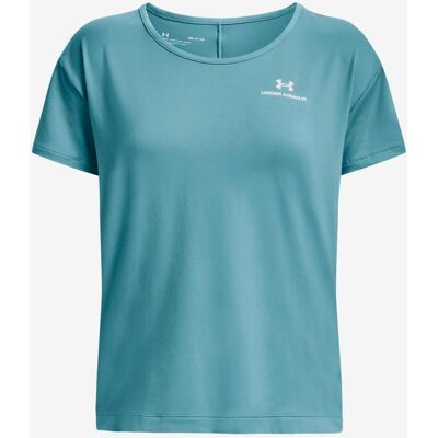 Camiseta Under Armour Rush Energy Core manga corta azul claro blanco mujer - M Camiseta Under Armour Rush Energy Core manga corta azul claro blanco mujer - M