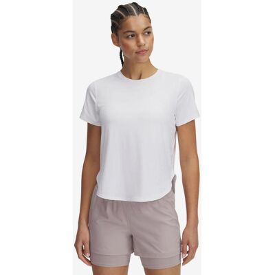 Camiseta de manga corta blanca Under Armour Launch Elite - Mujer Camiseta de manga corta blanca Under Armour Launch Elite - Mujer