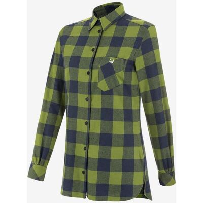 Camisa Wild Country Spotter manga larga verde azul mujer - S Camisa Wild Country Spotter manga larga verde azul mujer - S