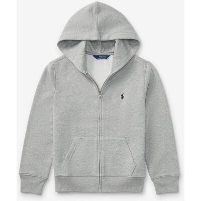 Sudadera con capucha Ralph Lauren Felpa Full Zip gris júnior - S Sudadera con capucha Ralph Lauren Felpa Full Zip gris júnior - S