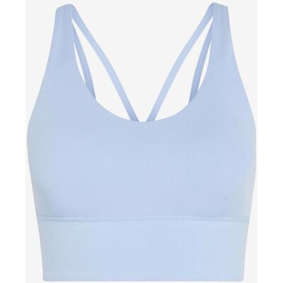 Sujetador adidas 3-Stripes Studio All Me Light Support azul celeste - L Sujetador adidas 3-Stripes Studio All Me Light Support azul celeste - L