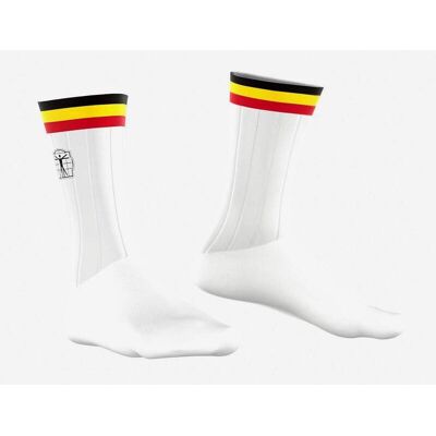 Bioracer Blanco Calcetines de Ciclismo Aero - Calcetines Bioracer Blanco Calcetines de Ciclismo Aero - Calcetines