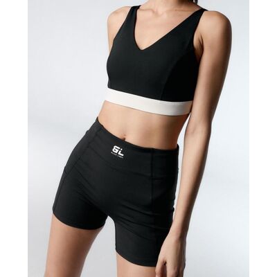 Sujetador Black Limba Donna negro puro blanco - XS Sujetador Black Limba Donna negro puro blanco - XS