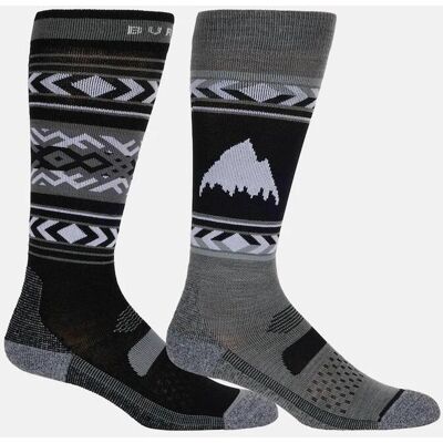 Calcetines Burton Performance Lightweight negro gris oscuro mujer (2 pares) - S-M Calcetines Burton Performance Lightweight negro gris oscuro mujer (2 pares) - S-M