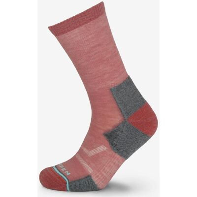 Calcetines Lorpen T2 Merino Hike Light Crew rosa gris mujer - M Calcetines Lorpen T2 Merino Hike Light Crew rosa gris mujer - M