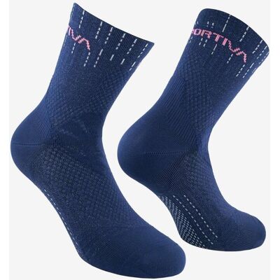 Calcetines La Sportiva Swift Trail azul noche rosa - L Calcetines La Sportiva Swift Trail azul noche rosa - L