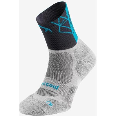 Calcetines Lurbel Track Four gris turquesa - L Calcetines Lurbel Track Four gris turquesa - L