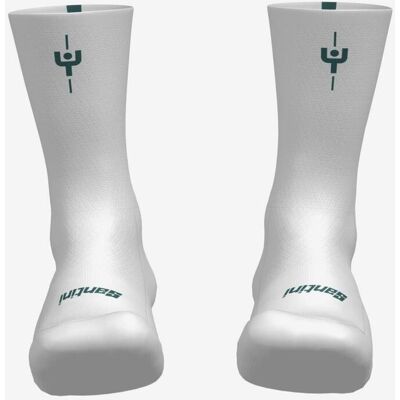 Calcetines Santini Maillot Jaune Col du Tourmalet blanco verde - XS-S Calcetines Santini Maillot Jaune Col du Tourmalet blanco verde - XS-S