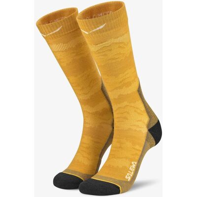 Calcetines Salewa Ortles Merino Knee mostaza negro mujer - 36-38 Calcetines Salewa Ortles Merino Knee mostaza negro mujer - 36-38