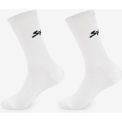 Pack calcetines Spiuk Anatomic blanco logo negro (2 unidades) - S-M Pack calcetines Spiuk Anatomic blanco logo negro (2 unidades) - S-M