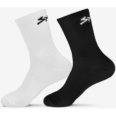 Pack calcetines Spiuk Anatomic Medium negro blanco (2 unidades) - S-M Pack calcetines Spiuk Anatomic Medium negro blanco (2 unidades) - S-M