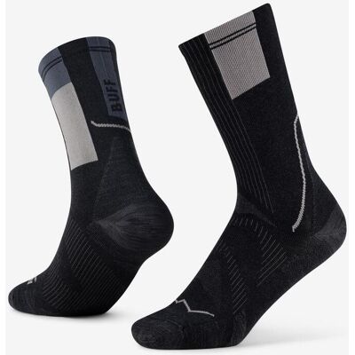 Calcetines Buff Coolnet Crew negro gris - S Calcetines Buff Coolnet Crew negro gris - S