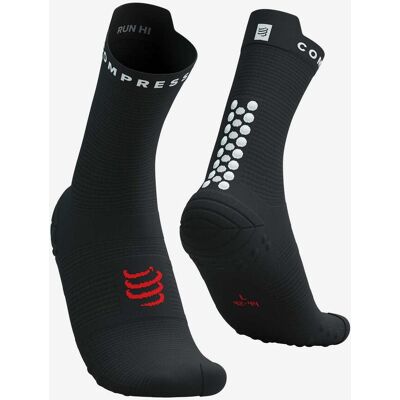 Calcetines Compressport Pro Racing v4.0 Run High negro blanco rojo - T1 Calcetines Compressport Pro Racing v4.0 Run High negro blanco rojo - T1