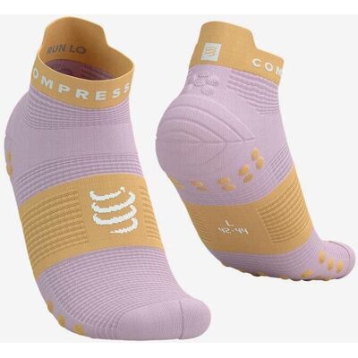 Calcetines Compressport Pro Racing v4.0 Run Low violeta naranja - T4 Calcetines Compressport Pro Racing v4.0 Run Low violeta naranja - T4
