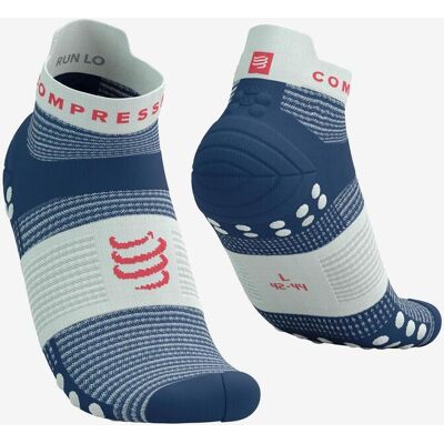 Calcetines Compressport Pro Racing v4.0 Run Low azul oscuro blanco roto - T4 Calcetines Compressport Pro Racing v4.0 Run Low azul oscuro blanco roto - T4