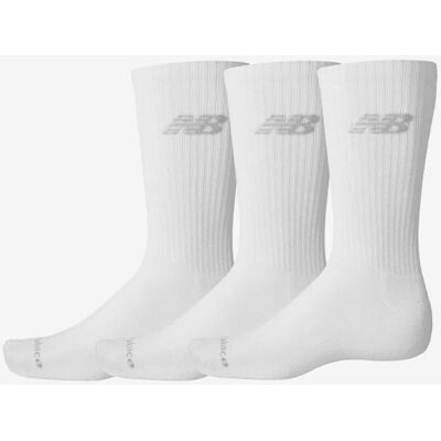 Calcetines New Balance Performance Basic Crew blanco puro (3 pares) - S Calcetines New Balance Performance Basic Crew blanco puro (3 pares) - S