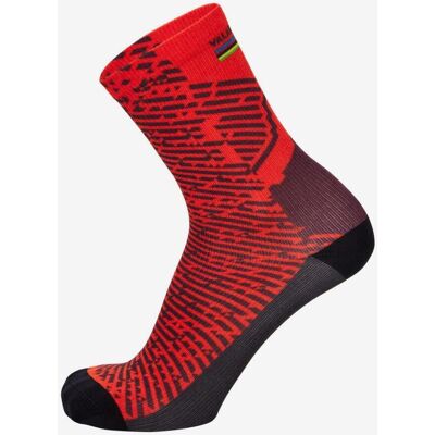 Calcetines Santini 2025 UCI MTB World Championships - Valais rojo - XS-S Calcetines Santini 2025 UCI MTB World Championships - Valais rojo - XS-S