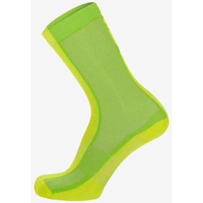 Calcetines Santini Puro verde fluor - XS-S Calcetines Santini Puro verde fluor - XS-S