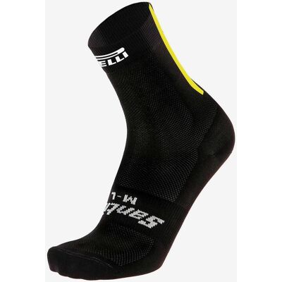 Calcetines Santini X Pirelli Sport Club negro - XS-S Calcetines Santini X Pirelli Sport Club negro - XS-S