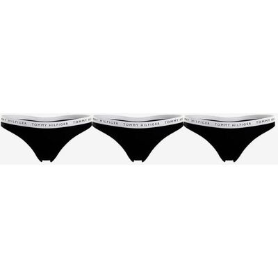 Tanga Tommy Hilfiger Thong negro (3 unidades) - S Tanga Tommy Hilfiger Thong negro (3 unidades) - S