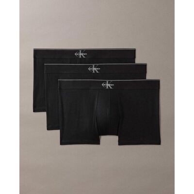 Bóxer Calvin Klein Graphic Monogram Cotton Stretch negro puro (3 unidades) - XL Bóxer Calvin Klein Graphic Monogram Cotton Stretch negro puro (3 unidades) - XL