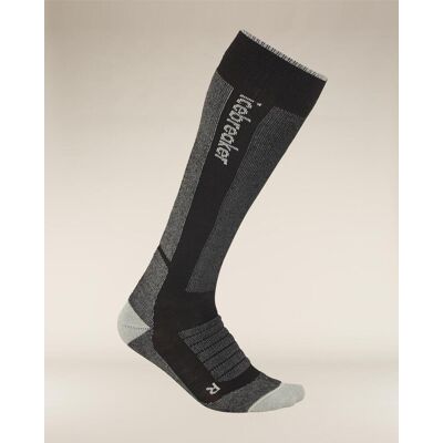 Calcetines Icebreaker Mer Ski+ Medium OTC negro gris (1 par) - S Calcetines Icebreaker Mer Ski+ Medium OTC negro gris (1 par) - S