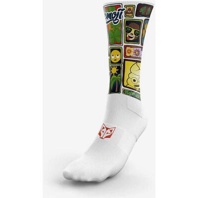 Calcetines Otso Emoji Classic negro blanco - M Calcetines Otso Emoji Classic negro blanco - M