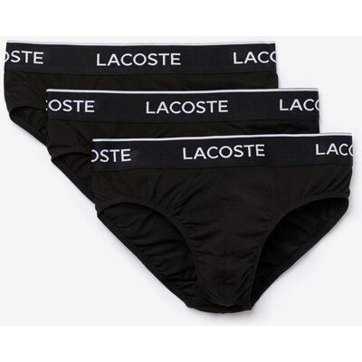 Slip Lacoste Casual negro (3 unidades) - S Slip Lacoste Casual negro (3 unidades) - S
