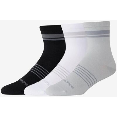 Calcetines New Balance Pro Running Quarter gris blanco negro (3 pares) - XL Calcetines New Balance Pro Running Quarter gris blanco negro (3 pares) - XL