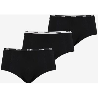 Braga Puma Mini Short negro mujer (3 unidades) - L Braga Puma Mini Short negro mujer (3 unidades) - L