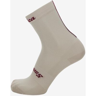 Calcetines Santini x Eroica Quiete blanco burdeos - XL-XXL Calcetines Santini x Eroica Quiete blanco burdeos - XL-XXL