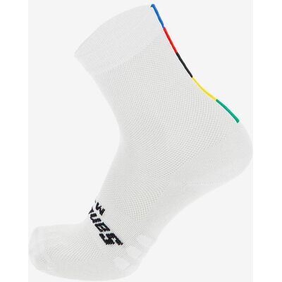 Calcetines Santini UCI World Champion blanco - XL-XXL Calcetines Santini UCI World Champion blanco - XL-XXL