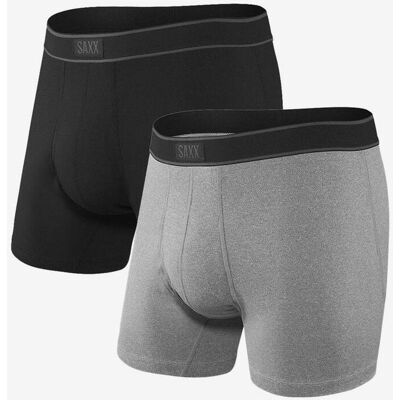 Bóxer SAXX Daytripper negro gris (Pack 2 unidades) - S Bóxer SAXX Daytripper negro gris (Pack 2 unidades) - S