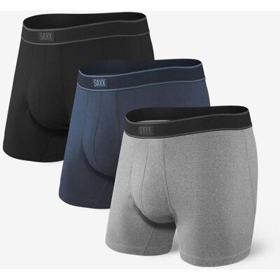 Bóxer SAXX Daytripper negro azul marino gris (Pack 3 unidades) - S Bóxer SAXX Daytripper negro azul marino gris (Pack 3 unidades) - S