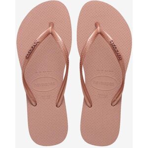 Chanclas Havaianas Slim Logo Metallic beige dorado mujer - 41-42 Chanclas Havaianas Slim Logo Metallic beige dorado mujer - 41-42