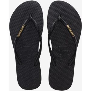 Chanclas Havaianas Slim Logo Metallic negro dorado mujer - 41-42 Chanclas Havaianas Slim Logo Metallic negro dorado mujer - 41-42