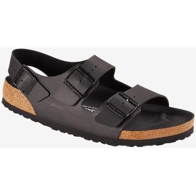 Sandalias Birkenstock Milano Birko-Flor Ancho Estrecho negro puro marrón - 36 Sandalias Birkenstock Milano Birko-Flor Ancho Estrecho negro puro marrón - 36