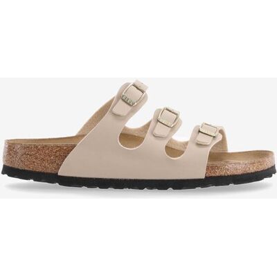 Sandalias Birkenstock Florida Birko-Flor Ancho Estrecho beige marrón - 39 Sandalias Birkenstock Florida Birko-Flor Ancho Estrecho beige marrón - 39