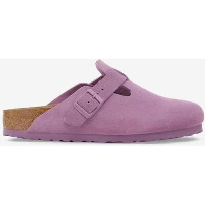 Zuecos Birkenstock Boston Suede Leather Ancho Estrecho lila - 44 Zuecos Birkenstock Boston Suede Leather Ancho Estrecho lila - 44