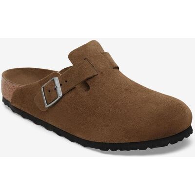 Zuecos Birkenstock Boston Suede Ancho Estrecho marrón - 38 Zuecos Birkenstock Boston Suede Ancho Estrecho marrón - 38