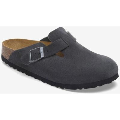 Zuecos Birkenstock Boston Suede Leather Ancho Estrecho gris oscuro marrón - 39 Zuecos Birkenstock Boston Suede Leather Ancho Estrecho gris oscuro marrón - 39
