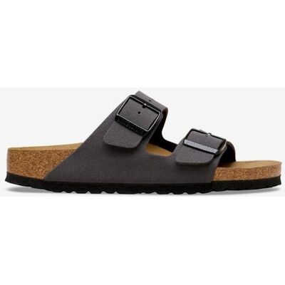 Sandalias Birkenstock Arizona Birko-Flor Nubuk Ancho Estrecho gris oscuro marrón - 39 Sandalias Birkenstock Arizona Birko-Flor Nubuk Ancho Estrecho gris oscuro marrón - 39
