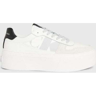Zapatillas Calvin Klein Cupsole Flatform blanco gris mujer - 37 Zapatillas Calvin Klein Cupsole Flatform blanco gris mujer - 37