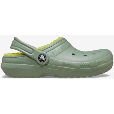 Crocs Classic Lined Clog K verde infantil - 33-34 Crocs Classic Lined Clog K verde infantil - 33-34