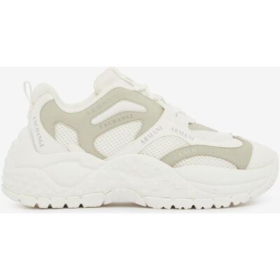 Zapatillas Armani Exchange Contrast Logo mujer blanco beige - 39 Zapatillas Armani Exchange Contrast Logo mujer blanco beige - 39